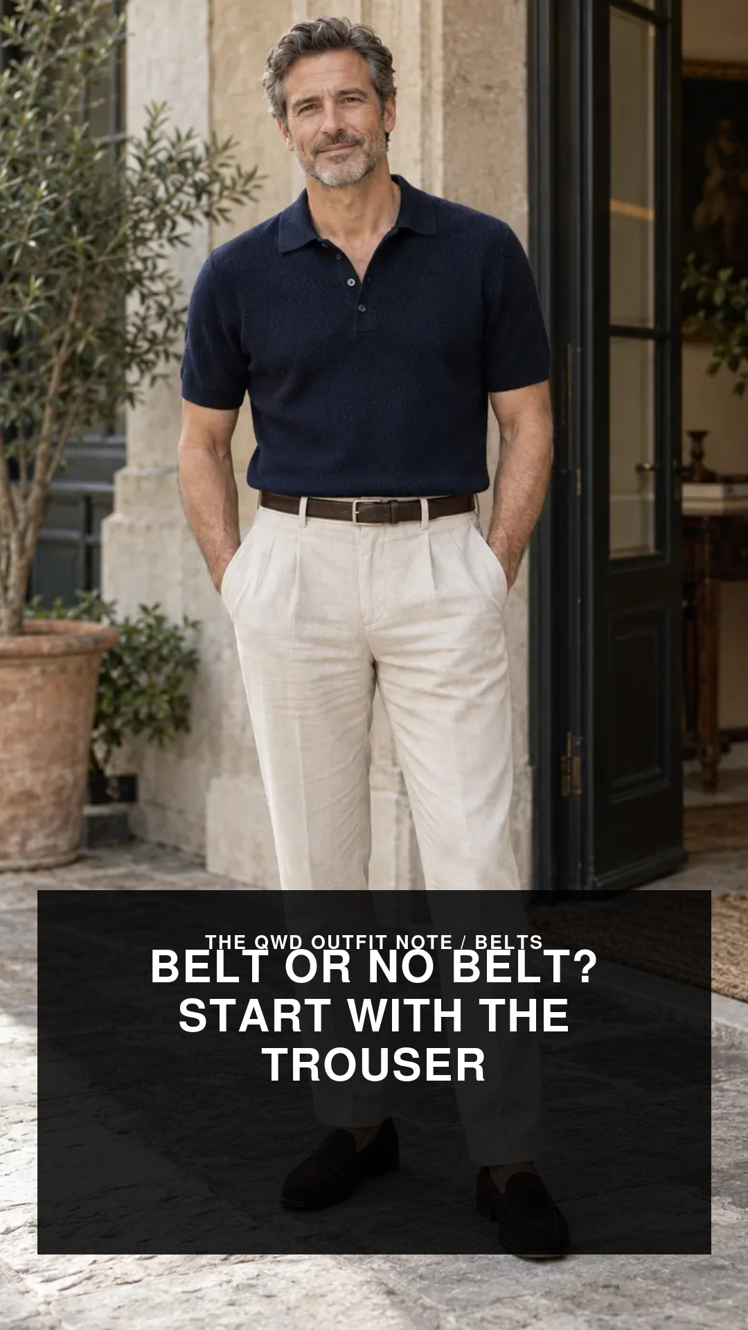 Cover for Belt or no belt? Start with the trouser