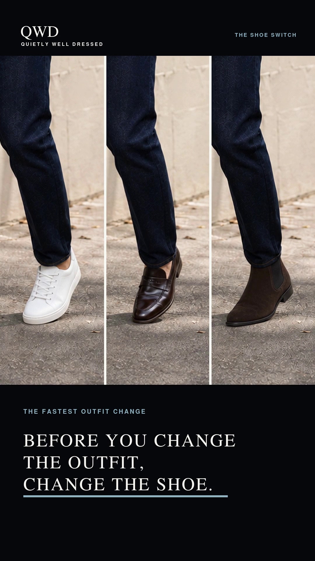 Cover for Before you change the outfit, change the shoe