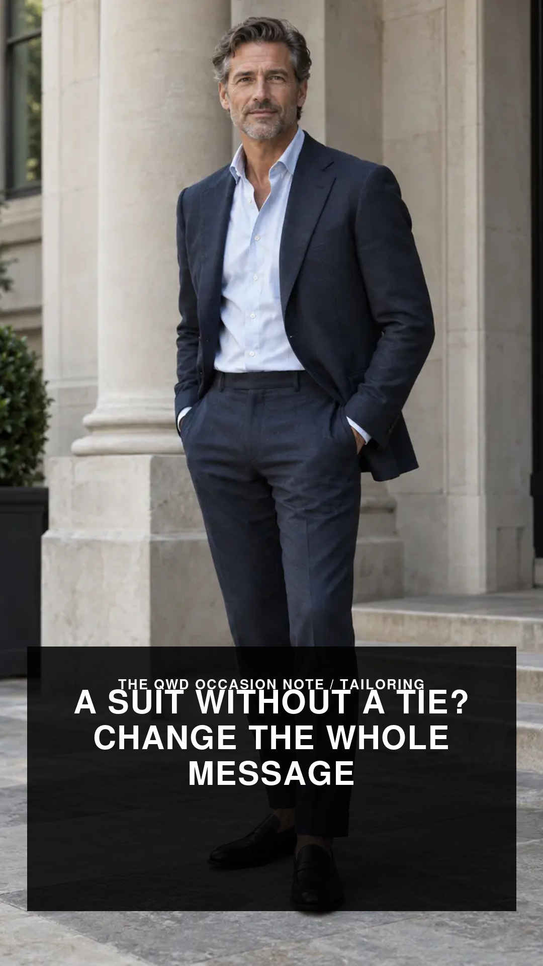 Cover for A suit without a tie? Change the whole message
